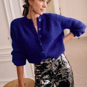 Sezane OTHELLO CARDIGAN  Electric Blue